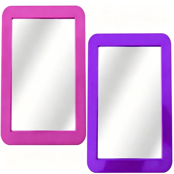 ACDANC 2026 New Portable and Convenient Magnetic Pink & Purple Selfie Mirror for Office Cabinets, Bathroom, School Lockers | 2 Pack for Travel,Home,Office,School