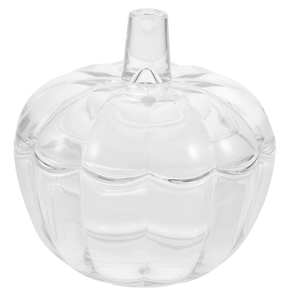 ACDANC 2026 New Pumpkin Shape Glass Candy Jar Glass Party Snacks Sweet Storage Jar Coffee Cube Sugar Holder Container for Halloween, Party, Kitchen, Dining, Home