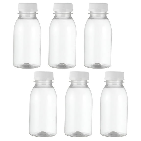 ACDANC 2026 New Reusable Plastic Bottles with Lids for Storage Transparent Safe Material Suitable for Liquids 6Pcs for Kitchen,Home,Travel,Gym,Camping
