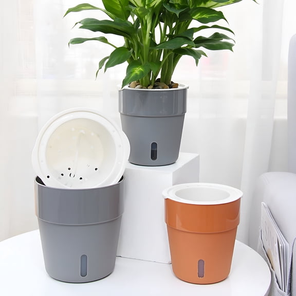ACDANC 2026 New Self Watering Planter Pots,African Violet Pots for Indoor Outdoor Windowsill Gardens,Self Aerating,High Drainage,Deep Reservoir for Home,Balcony,Patio,Office,Greenhouse