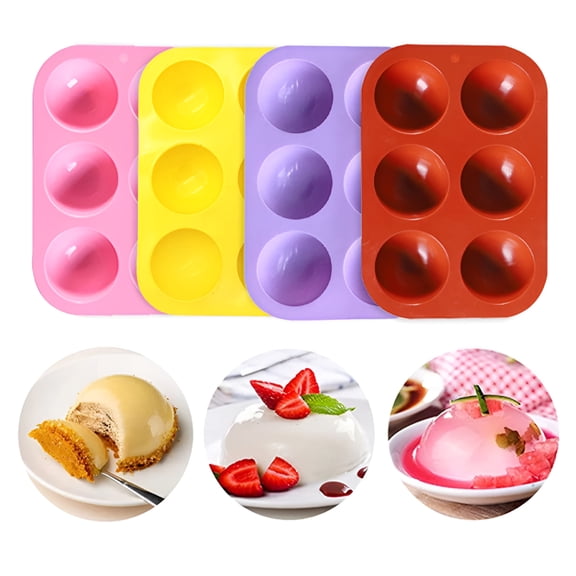 ACDANC Half Sphere Silicone Mold, Round Dome Baking Mold for Chocolate Bombs, Mousse, Cake & Jelly, Non-Stick Pastry Baking Tool