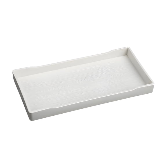 ACDANC 2026 New Serving Trays,Classic Wood Grain Design Stylish Rectangular Serving Platters,Non-Slip Lightweight Melamine Serving Trays for Entertaining