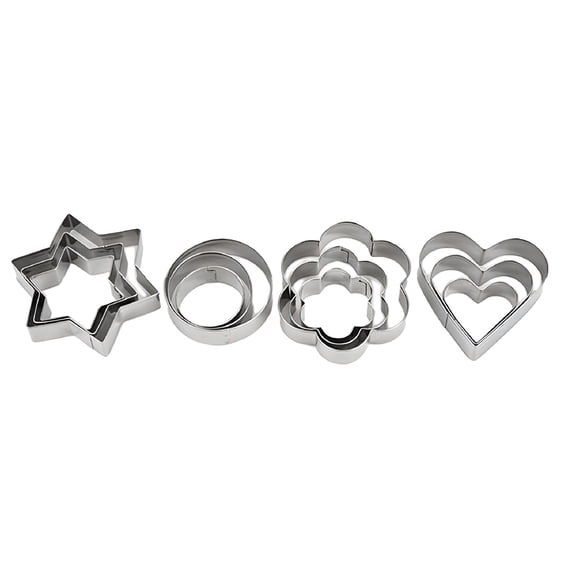 ACDANC 2026 New Shape Circle 12Pcs/Set Cookie Cutter Mould for Baking,Cookie,Biscuit,Dough,Kitchen,Home,Party