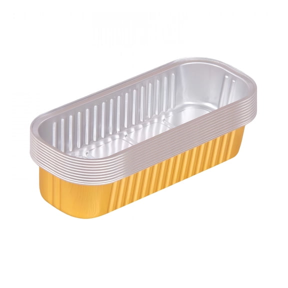 ACDANC 2026 New Small Aluminum Pans with Lids,Disposable Foil Cake Baking Tins,Mini Loaf Pans Takeout Food Containers for Leftovers,Meal Prep,Bread,Freezer,Heating,Heavy Duty,10/20/30/50Pcs,200Ml