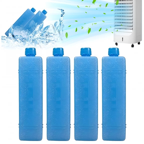 ACDANC 2026 New Small Ice Pack,Pack of 4 Ice Packs for Cool Bag,Thin Ice Packs for Cool Boxes,Home Air Conditioning Fan Ice Crystal Box,Reusable Freezer Board for Travel on the Beach