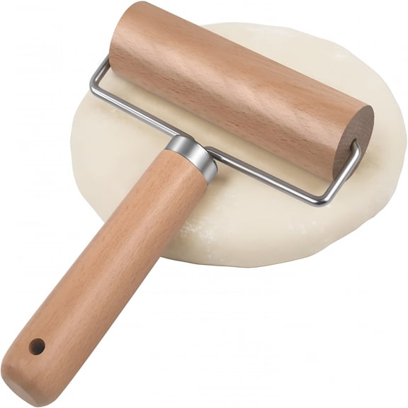 ACDANC 2026 New Small Rolling Pin with Handle,Wooden Dough Pastry Roller,Non-Stick Pizza Rollers,Mini Dough Wood Roller for Home Kitchen Baking Cooking for Cookies, Pie, Pizza, Bread