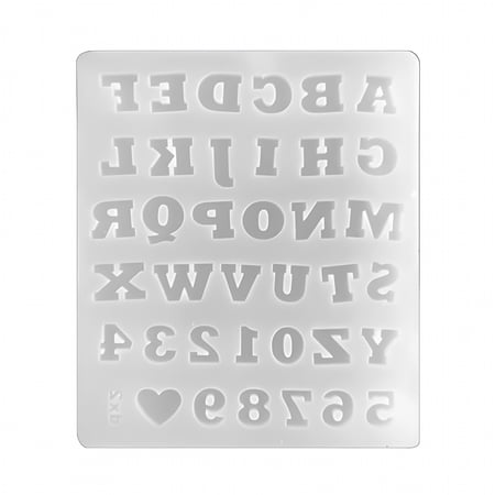 ACDANC 2026 New Small Size 26 Capital Letters Silicone Mold 0-9 Digits Epoxy Resin Mold Diy Jewelry Making Accessories Sugar Cake Mould Silicone Letter Molds