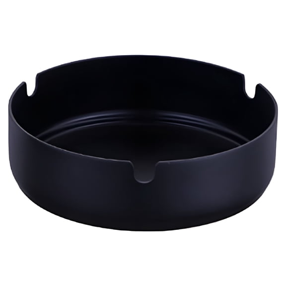 ACDANC 2026 New Smokeless Ashtray for Outdoors Indoor Patio Stainless Steel High Temperature Resistant Drop Resistant Round Design Ashtray,Black