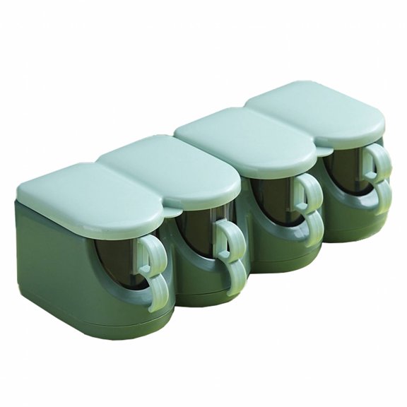 ACDANC 2026 New Spice Containers Fashionable Appearance Seasoning Jar Easy Storage Spice Storage Green for Kitchen Organization Spice Cabinets Cooking Enthusiasts Home Chefs