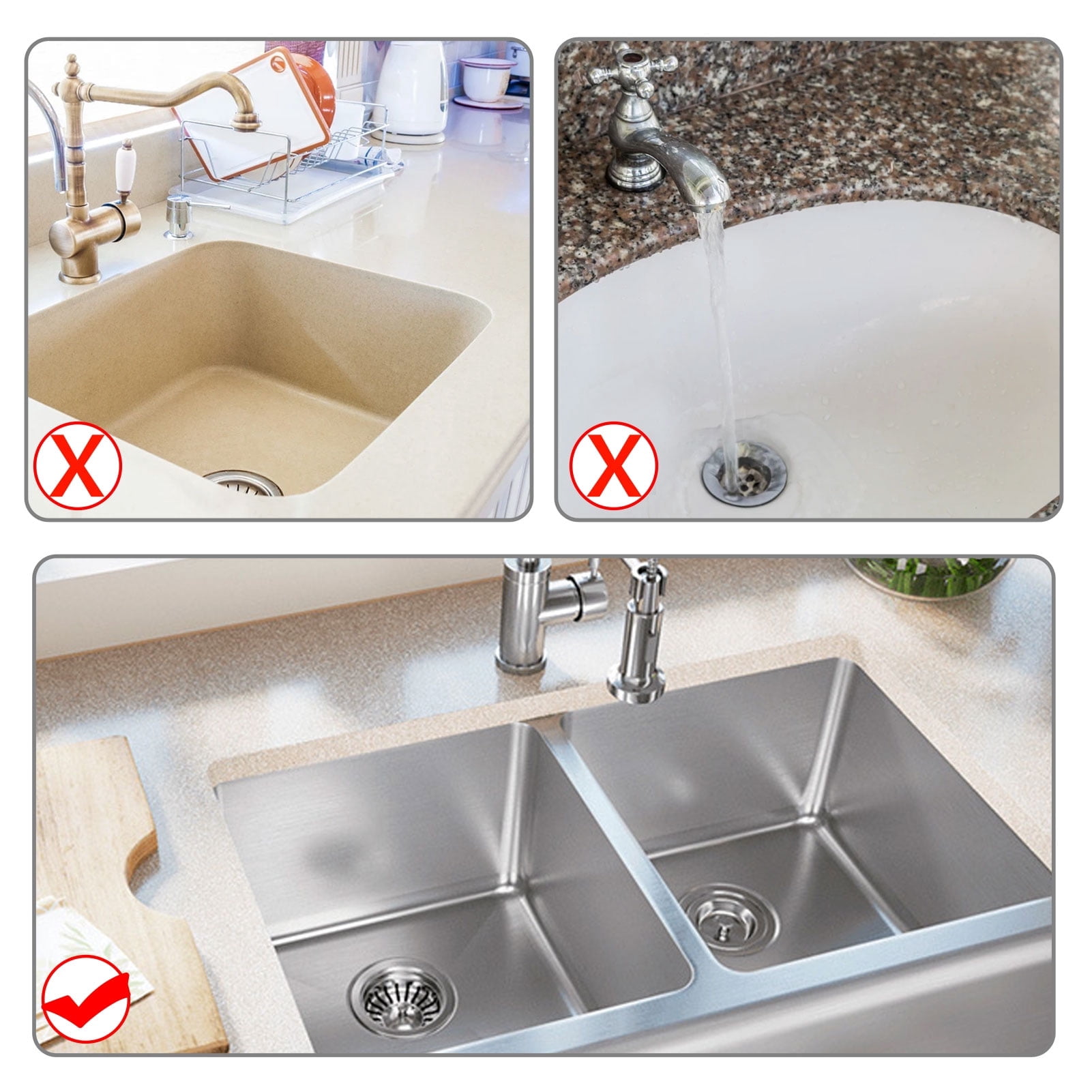 ACDANC 2026 New Sponge Holders for Kitchen Sink, Stainless Steel Sink ...