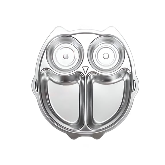 ACDANC 2026 New Stainless Steel Dinner Plate for Kids Cartoon Design Divided Tray Food-Grade Safe Durable Children Compartment Serving Snack Dishes for Mealtime, Picnics, Daycare, Parties