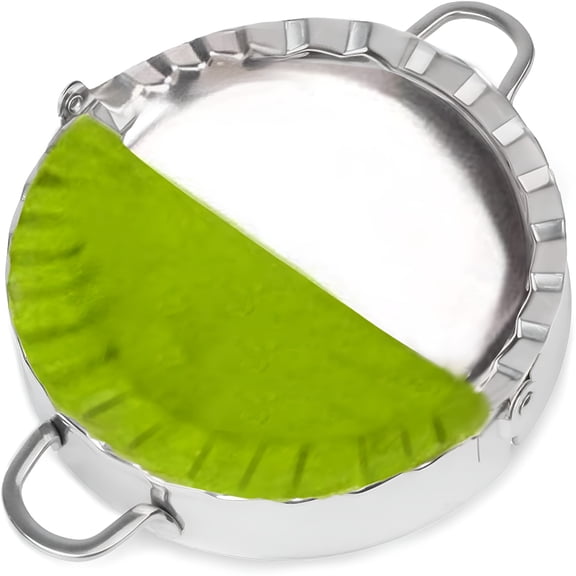 ACDANC 2026 New Stainless Steel Empanada Ravioli Maker Press,Dumpling Wrappers Easy-Tool for Dumpling Wrapper Dough Stamp Cutter Pastry Pie Making (Extra Large 6 Inch)