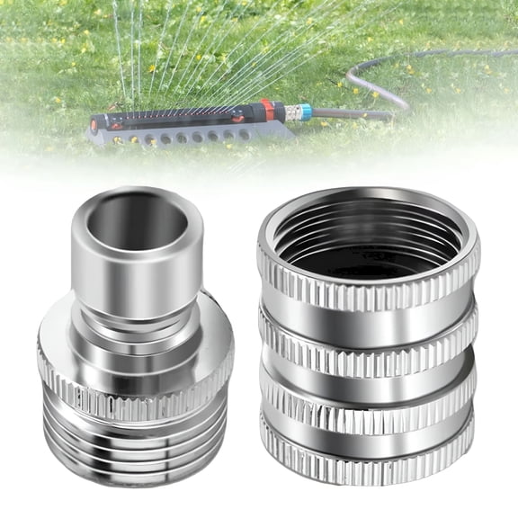 ACDANC 2026 New Stainless Steel Garden Hose Quick Connect Fitting Kit,3/4 Inch Ght Stainless Quick Connector Set for Garden, Lawn, Irrigation, Greenhouse, Backyard