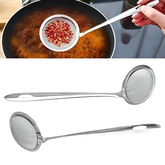 ACDANC 2026 New Stainless Steel Mesh Spoon Sifter Sieve Kitchenware Cooking Skimmer Strainer for Baking, Cooking, Straining Liquids, Sifting Flour, Powdered Sugar, Tea Leaves