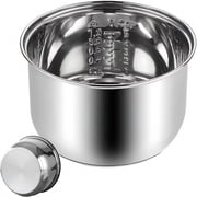 ACDANC Stainless Steel Rice Cooker Inner Pot Replacement, 1.6L Non-Stick Multi-Cooker Pot with Even Heating, Durable Universal Fit for Home, Dorm, and Office