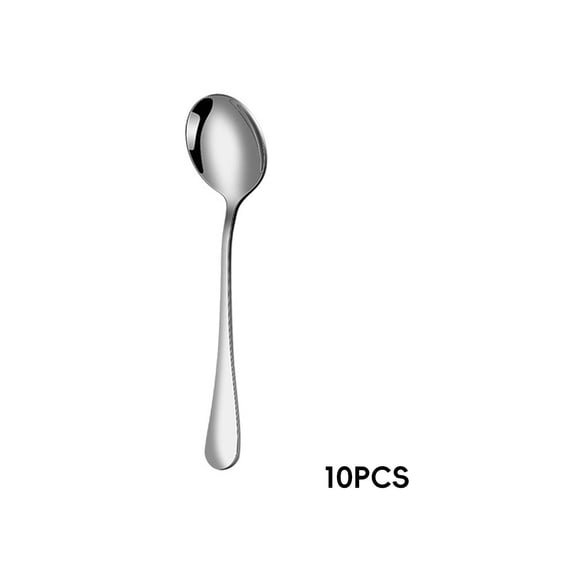 ACDANC 2026 New Stainless Steel Spoon Versatile Application Spaghetti Spoon Ergonomic Design Flat Bottom Soup Spoons for Home Kitchens Restaurants Cooking Serving Stirring