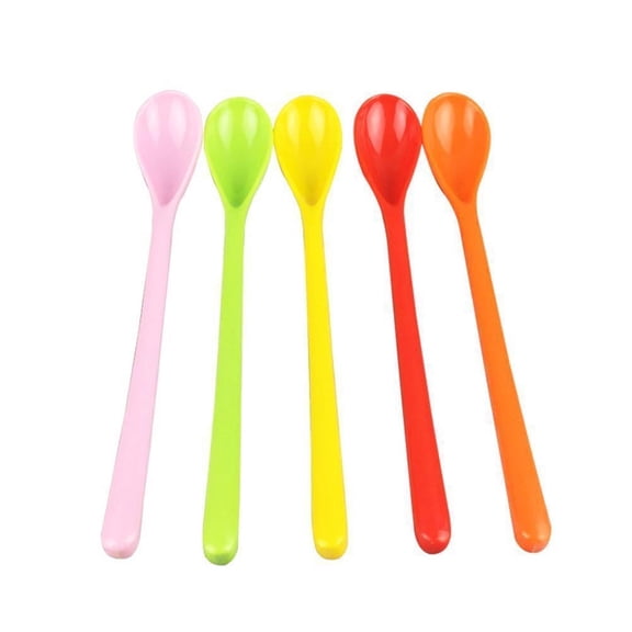 ACDANC 2026 New Stirring Spoon Extended Handle Long Handled Soup Spoon Thick and Rounded Bowl Spoons for Soup Stew Hotpot