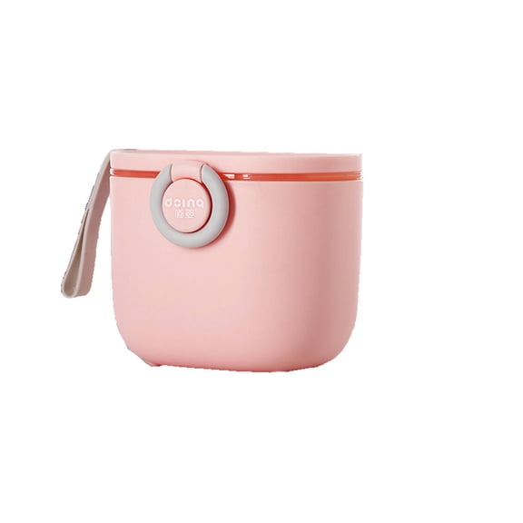 ACDANC 2026 New Storage Containers,Precise Volume Control Baby Formula Dispenser with Scoop,Dual Compartment Design Compact and Large Capacity Milk Powder Dispenser Container,Pink,16Oz