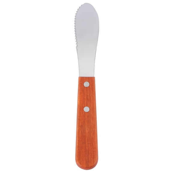 ACDANC 2026 New Straight Edge Butter Spatula Stainless Steel Wood 1Pack for Spreading Butter, Frosting, Baking, Cooking, Kitchen Use