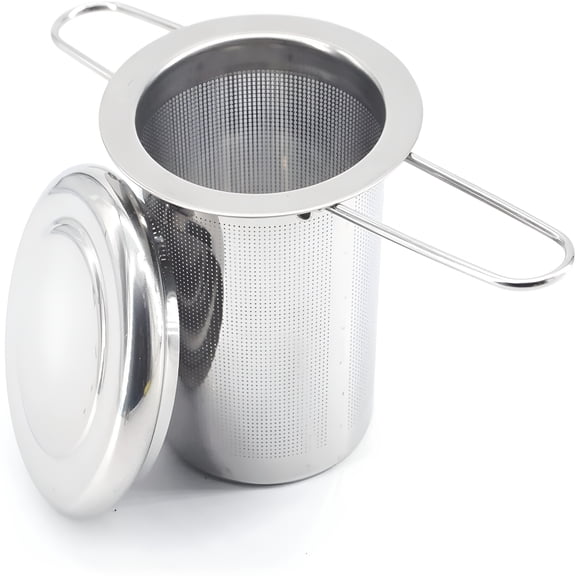 ACDANC 2026 New Tea Steeper,Tea Infusers for Loose Tea,18/8 Stainless Steel Tea Strainers,Foldable Handle Tea Diffuser with Lid,Loose Leaf Tea Infusers Suitable for Cups,Mugs,Teapots 1Pcs