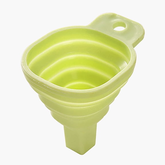 ACDANC 2026 New Telescopic Folding Funnel,Food Grade Silicone,Mini Kitchen Funnel for Kitchen, Baking, Cooking, Pantry,Candy Color,Green