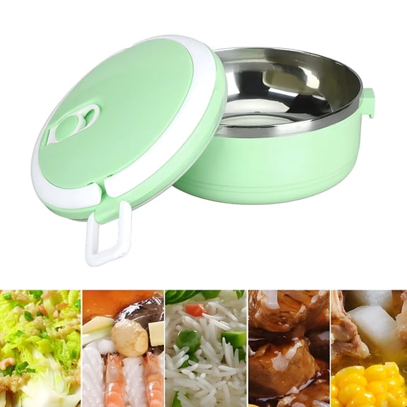 ACDANC 2026 New Thermal Lunch Box Stackable Hot Food Insulated Box 304 Stainless Steel Round Lunchbox Sealed Food Containers Thermal Lunch Box Thermal Insulated Lunch Box