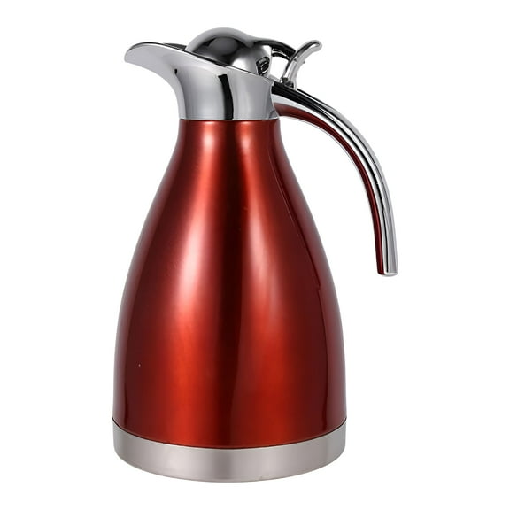 ACDANC 2026 New Thermos Flask for Hot Cold Preservation,Advanced Insulation Technology Double Wall Vacuum Red Coffee Pot,Easy Pour with One-Hand Operation (1.5L)