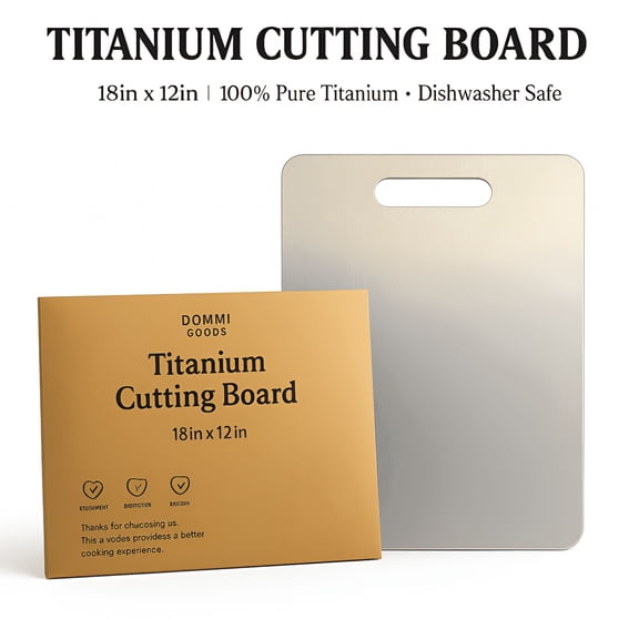 ACDANC 2026 New Titanium Cutting Board -18"L X 12"W,Double Sided,Chopping Boards for Kitchen Non-Toxic,Hygiene, Durable,Dishwasher Safe for Home, Restaurant, Cafe, Outdoor Cooking