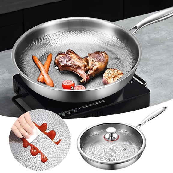 ACDANC 2026 New Titanium Nutri Pan with Lid,Multifunctional Pots and Pans Set,Scratch-Resistant Non Stick Titanium Frying Pans for Cooking Non Stick Pot(11.02In/28Cm)