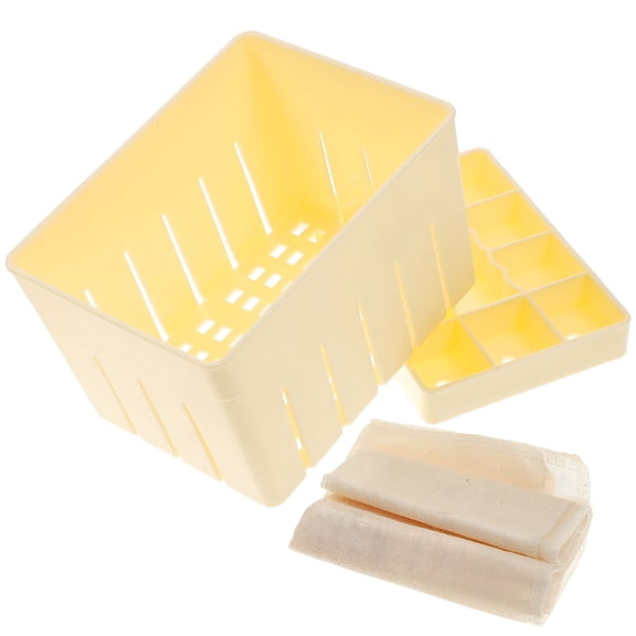 ACDANC 2026 New Tofu Mold Press Maker Cheese Box Presser Kit Making Water Pressing Curd Diy Soybean Squeezer Plastic Drainer for Tofu,Cheese,Diy,Cooking,Kitchen
