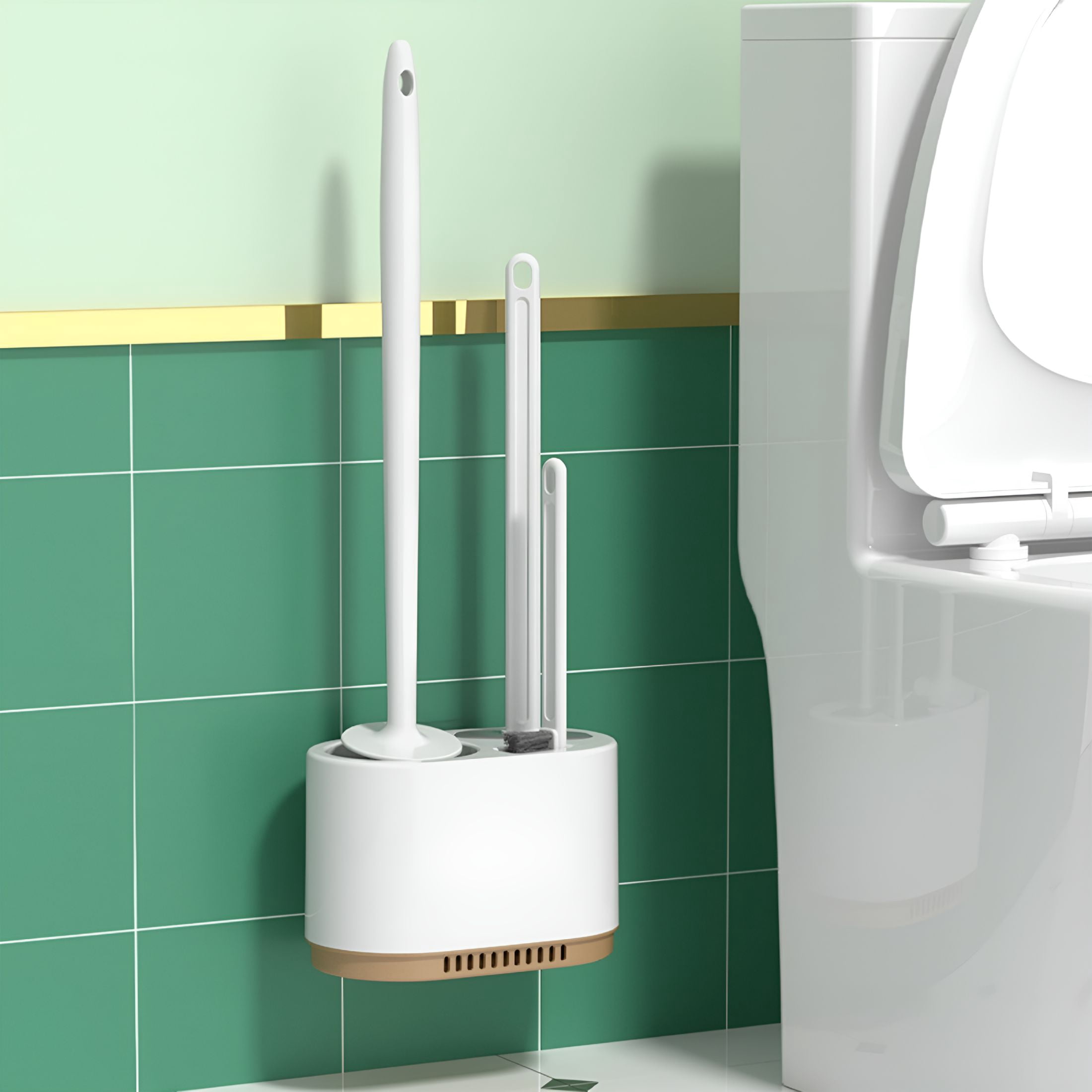 ACDANC 2026 New Toilet Brush Toilet Bowl Brush and Strong Bristles Long Brush and Heavy Base for Bathroom Toilet for Bathroom,Restroom,Shower,Portable Toilet