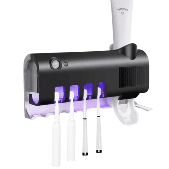 ACDANC 2026 New Toothpaste Dispenser Smart Uv Toothbrush Holders Wall Mounted No Punch Wall Mount Toothbrush Holders for Bathroom Home Office