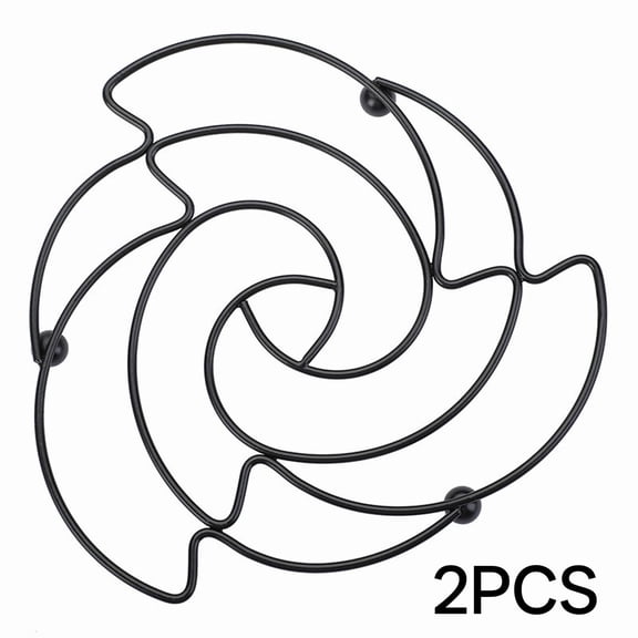 ACDANC 2026 New Trivets for Hot Pots and Pans Heat Dissipation Pot Holders for Kitchen Pot Rack Hot Pads for Kitchen for Home Restaurant Cafe Black