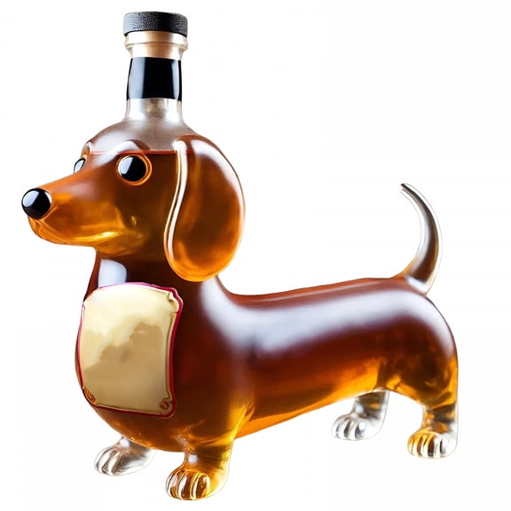 ACDANC 2026 New Upgrade Wolf Head Whiskey Bottle,300Ml/10 Oz Unique Whiskey Glass Decanter,Creative Glass Animal Shape Wine Decanter,Funny Art Statue Sculpture Bottles for Home Bar Decoration (Wolf)