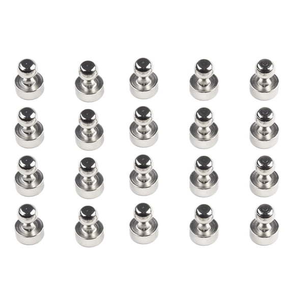 ACDANC 20Pcs Neodymium Magnets Push Pin Set - Strong Metal Magnetic Pins for Pin Board, Whiteboard, Arts & Crafts, Push Pin Magnets