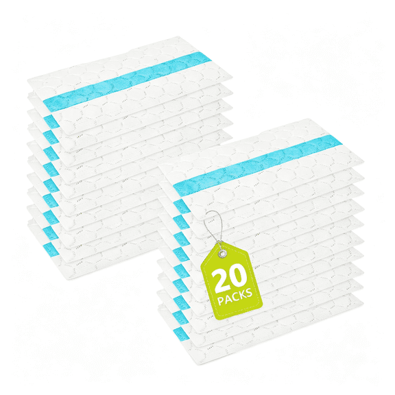 ACDANC 20Pcs Replacement Pads Compatible with Vac Mop Vm250 Vm251 Vm252 Vm200 Vm190 Vc205 Qm250 Vm200P12,Part No:Vmp30 Vmp10 Vmp16,Disposable Vacuum Mopping Pad Refills