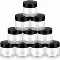 thumbnail image 1 of ACDANC 20Pcs Small Travel Cosmetic Containers, Leak-Proof Plastic Containers with Sealed Lids, Wide-Mouth Storage Containers, Clear Empty Storage Jars, for Slime Lotions Scrubs Bath Salt 2oz, 1 of 6