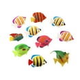 thumbnail image 1 of ACDANC 20pcs Plastic Artificial Fish Small Fish Simulation Fake Fish Floating Vivid Landscape Aquarium Ornament Decoration (Random Pattern), 1 of 7