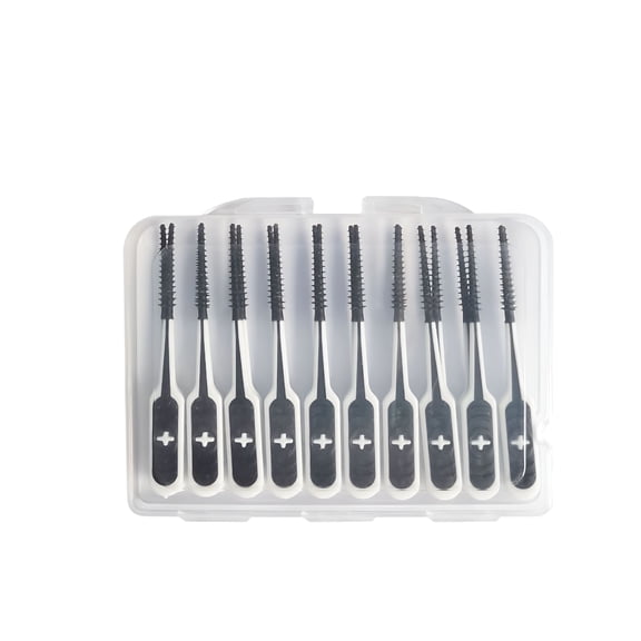 ACDANC 20pcs Toothpick Silicone Tooth Picks Dental Floss Interdental Brush Teeth Stick Soft Brushes for Teeth Hygienicing