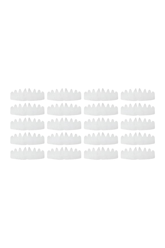 20x Baseball Hat Inserts Baseball Hat Sweat Liners for Outdoor White 26cmx10cm