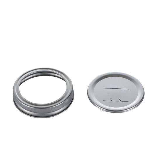 ACDANC 24-Pack Mason Jar Replacement Rings, Rustproof Tinplate Metal Bands for Canning and Food Storage, Standard Size Jar Sealing Lids