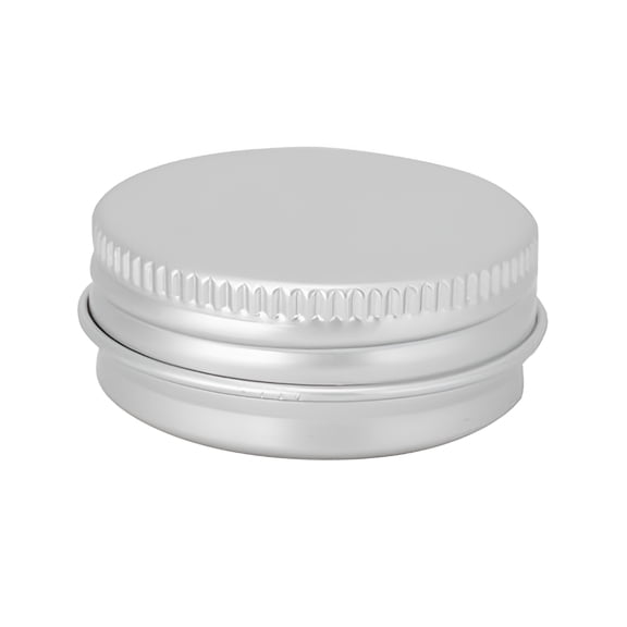 ACDANC 24Pcs Aluminum Tin Cans Metal Round Tins Containers Screw Lid Small Empty Jars