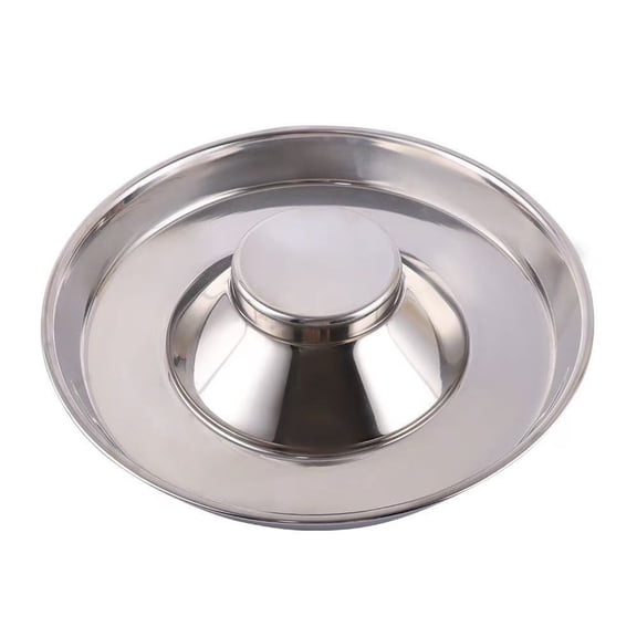 ACDANC 25 Dish Stainless Steel Puppy Dog Cat Slow Feeder Litter Weaning Bowl Pack (14.5 Inch-100 Ounce),Dog Bowls Small Size Dog,Dog Food Bowls