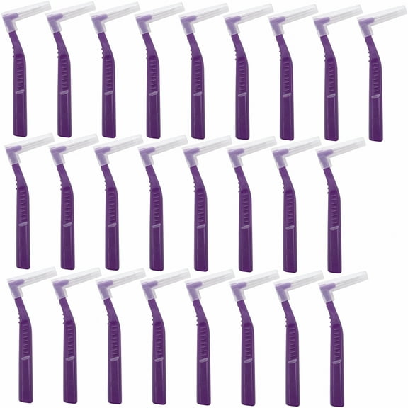 ACDANC 25 Pcs Interdental Angle Brushes,Reusable Dental Hygienicers,Oral Dental Hygiene Brush,Dental Toothpick Floss for Braces,Tooth Hygienicing Tool (Multi-Colored)