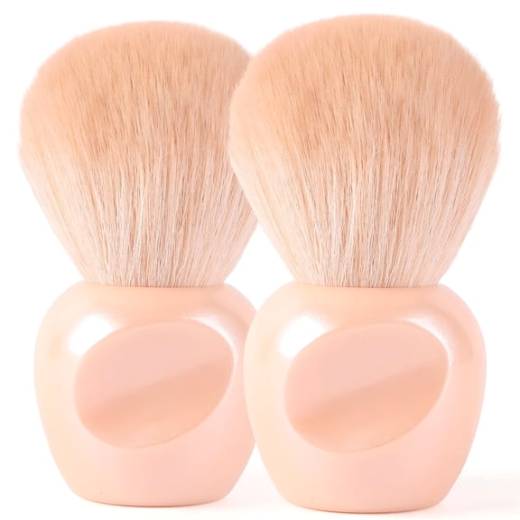ACDANC 2PCS Nail Dust Brush Nail Dip Powder Remover Cleaning Brush for Fingernails Soft Acrylic Nail Clean up Brush Nail Tech Must Haves(nude)