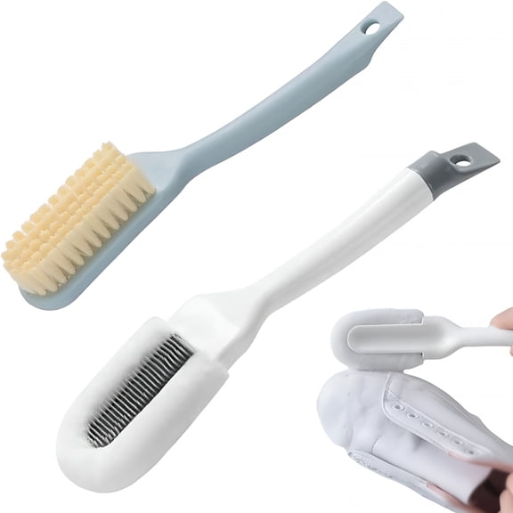 ACDANC 2Pack Shoe Cleaning Brush-Sneaker Shoe Cleaner Brush-Soft Bristle Cleaning Shoes Scrubber-Long Handle Shoe Scrubbing Brush-Shoe Brushes for Cleaning