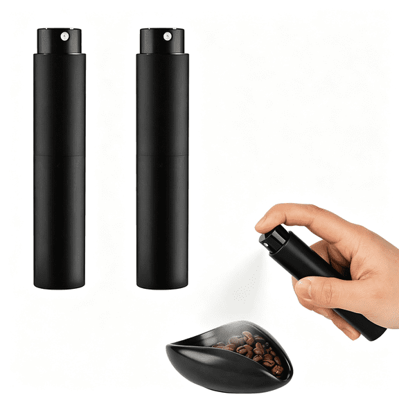 ACDANC 2Pcs/10Ml Coffee Bean Spray Bottle Espresso Spray Bottle Portable Empty Small Refillable Sprayer for Reducing Coffee Power Static,Black Leak-Proof Portable Fine Mist Coffee Spray Bottle
