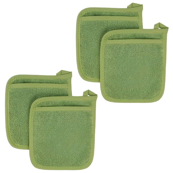 ACDANC 2Pcs/4Pcs/8Pcs 100% Cotton Kitchen Everyday Basic Terry Pot Holder Heat Resistant Coaster Potholder Kitchen Hot Pad for Cooking and Baking