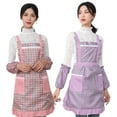 thumbnail image 1 of ACDANC 2Pcs Apron,Sturdy Aprons,Anti-Stain Soft Floral Pattern Chef Apron,Style1, 1 of 4
