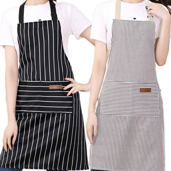 ACDANC 2Pcs Apron,Versatile Apron Aprons,Stylish Stripes Oil Protection Aprons for Men,Style7